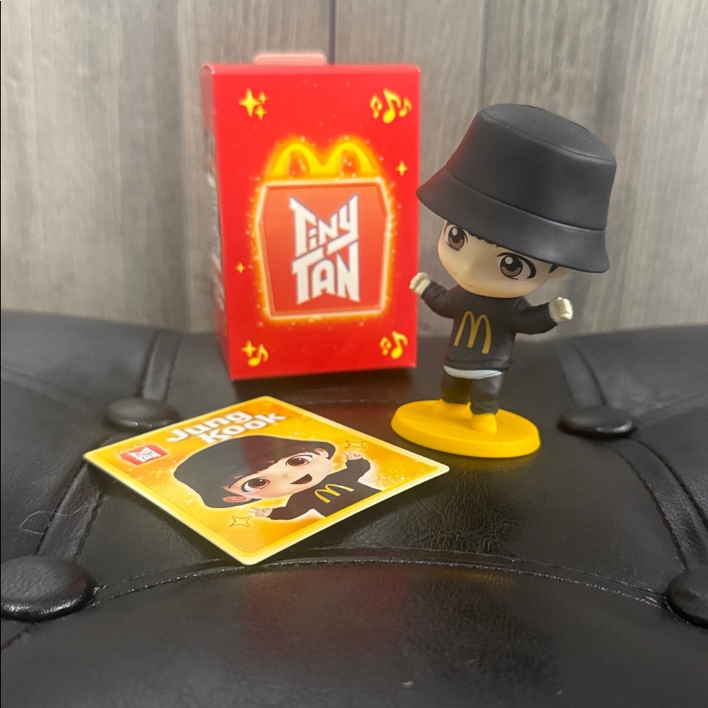 New TinyTAN BTS Jung Kook Mini Doll McDonalds Happy Meal Toy In Original Box